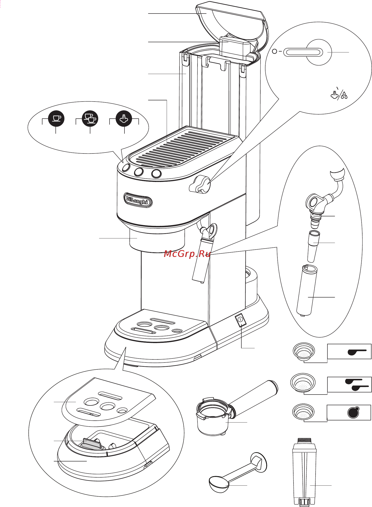 Delonghi EC680.BK Инструкция по эксплуатации онлайн [2/14] 94818