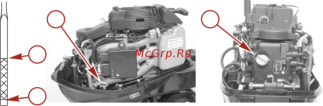 Mercury Marine ME F 25 ML EFI [50/124] Топливо и масло