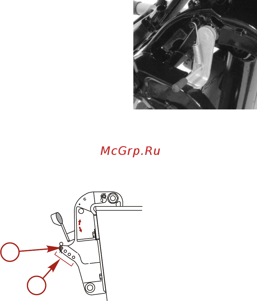 Mercury Marine ME F 25 EL EFI [59/124] Регулировка рабочего угла