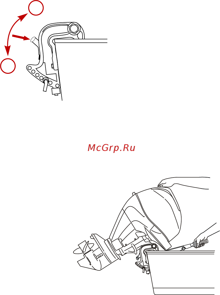 Mercury Marine ME F 25 E EFI [61/124] Модели с рукояткой румпеля с ручным наклоном