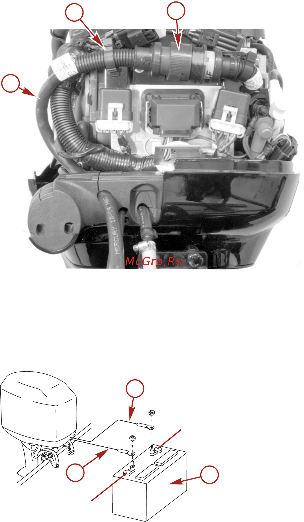 Mercury Marine ME F 40 E EFI [106/118] Установка подвесного двигателя