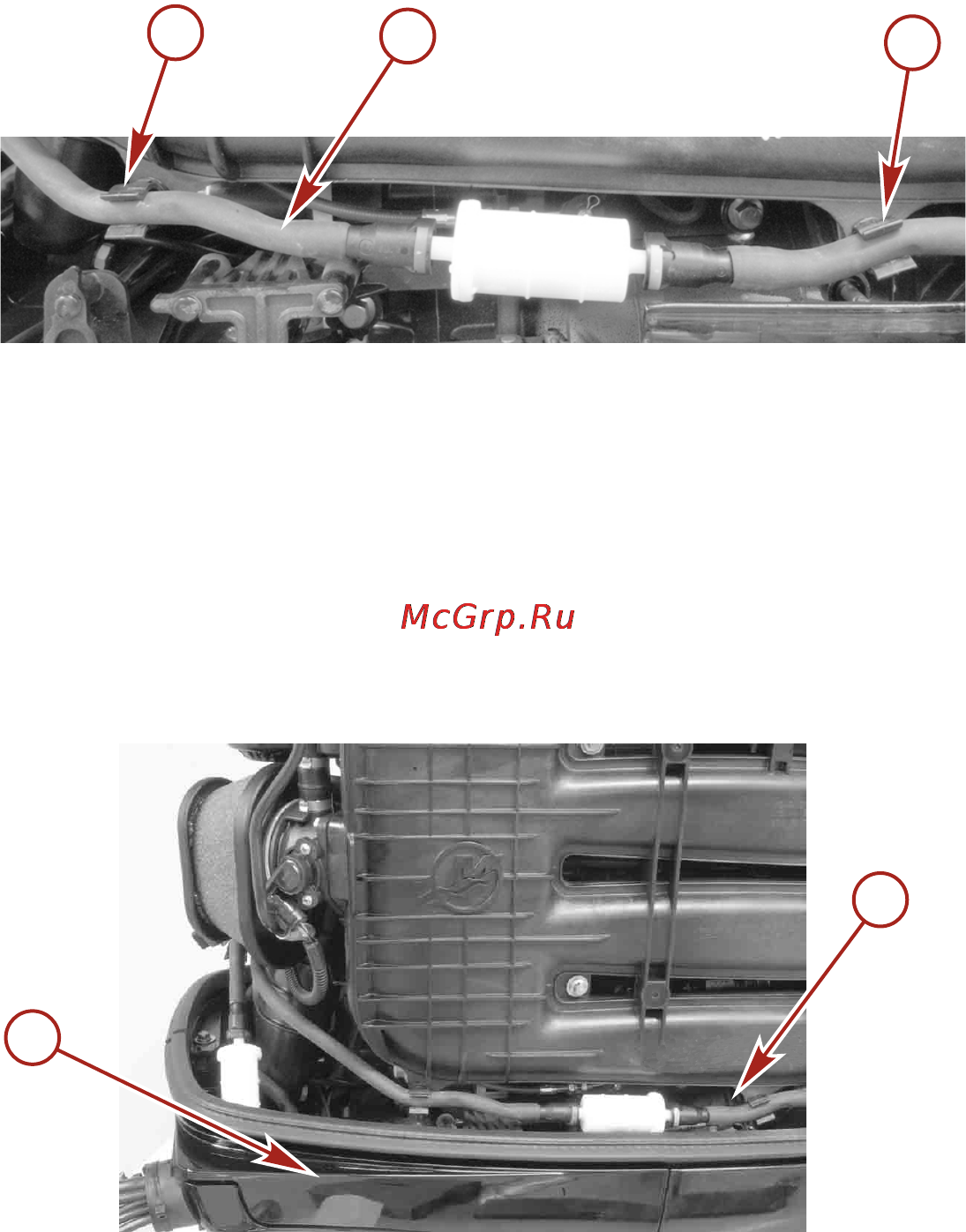 Mercury Marine ME F 100 ELPT EFI [105/109] Установка подвесного двигателя
