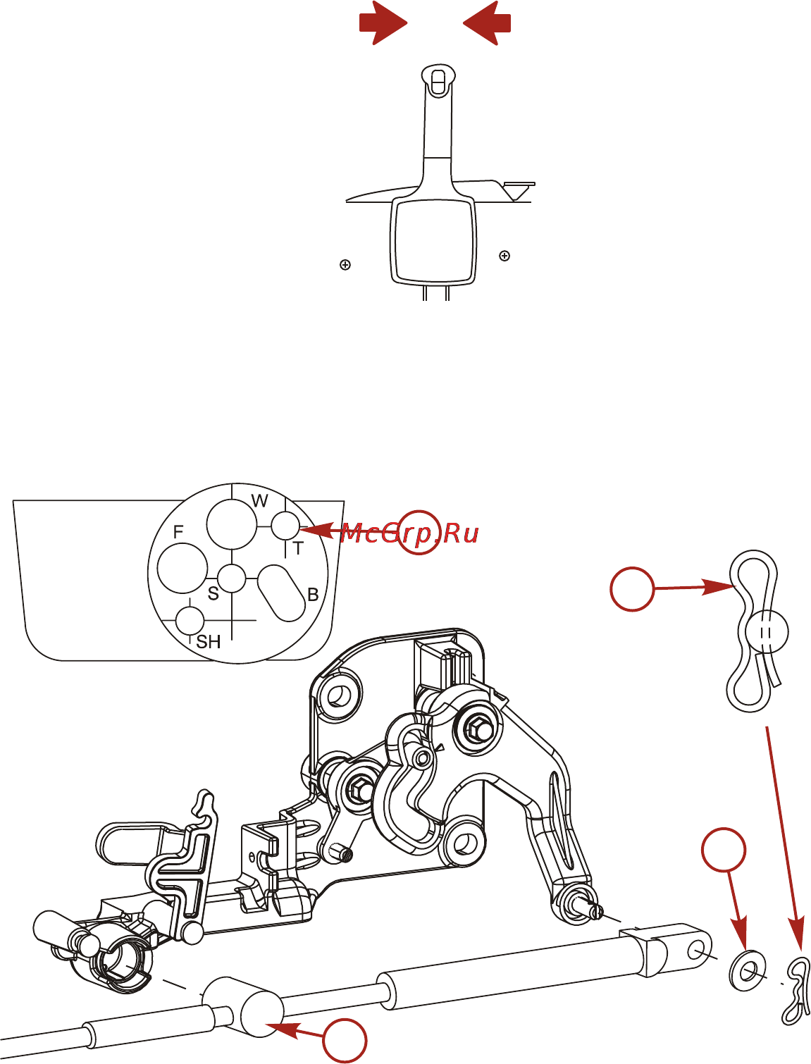 Mercury Marine ME F 100 ELPT EFI [106/109] Установка подвесного двигателя