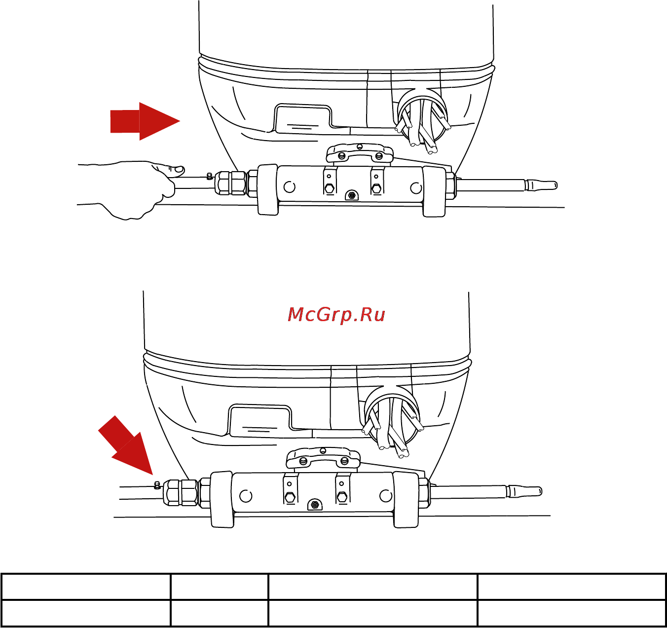 Mercury Marine ME F 100 ELPT EFI [91/109] Крепежные детали стержня тяги рулевого механизма