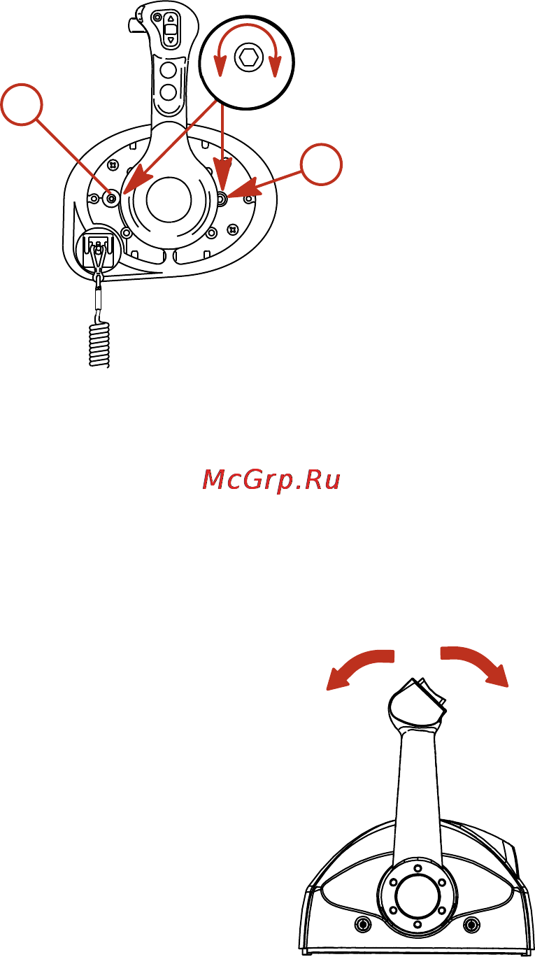 Mercury Marine ME F 150 CXL Verado [44/121] Характеристики и работа пульта управления консольного типа с одной рукояткой