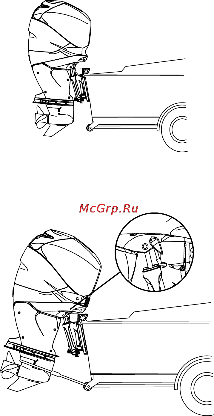Mercury Marine ME F 250 CXXL Verado [36/118] Буксирование лодки с подвесным двигателем