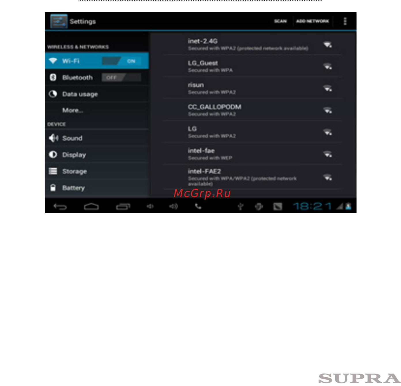 Supra M843 [10/13] Беспроводные сети wireless accessory