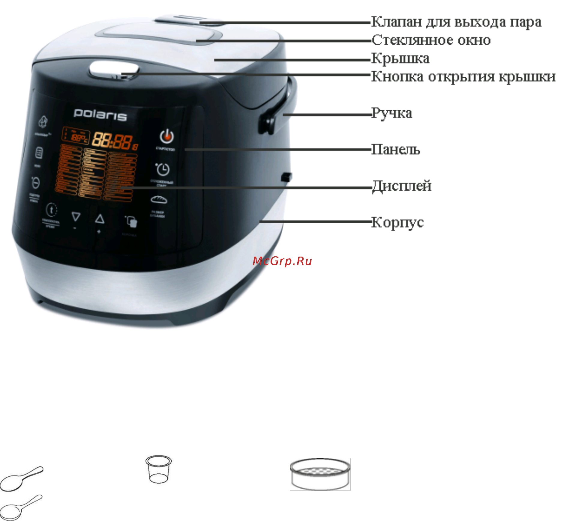 Polaris PBMM 1601D [6/51] Описание прибора