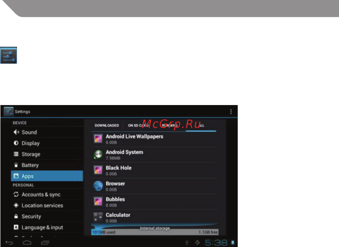 Acme TB02 [14/20] System settings