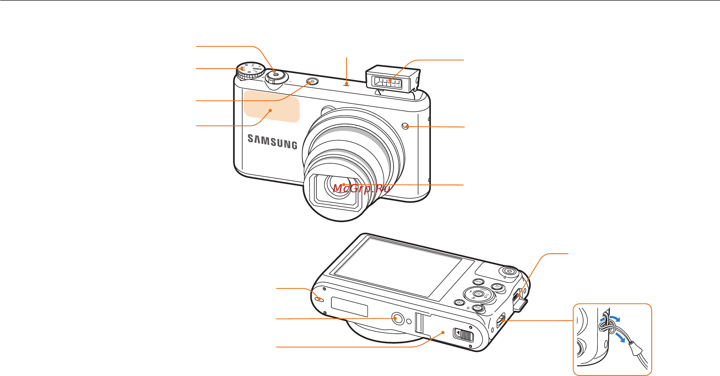 Samsung WB350F Black [22/171] Внешний вид камеры