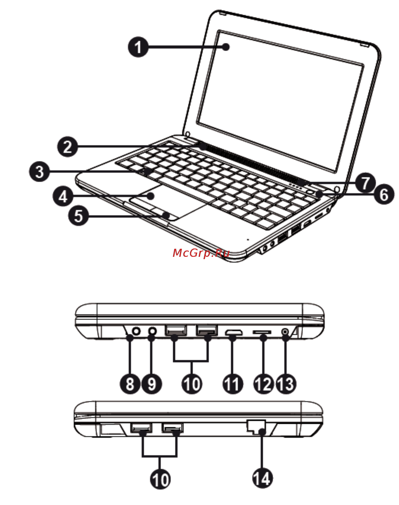 Goclever NETBOOK I102 [5/58] Appearance