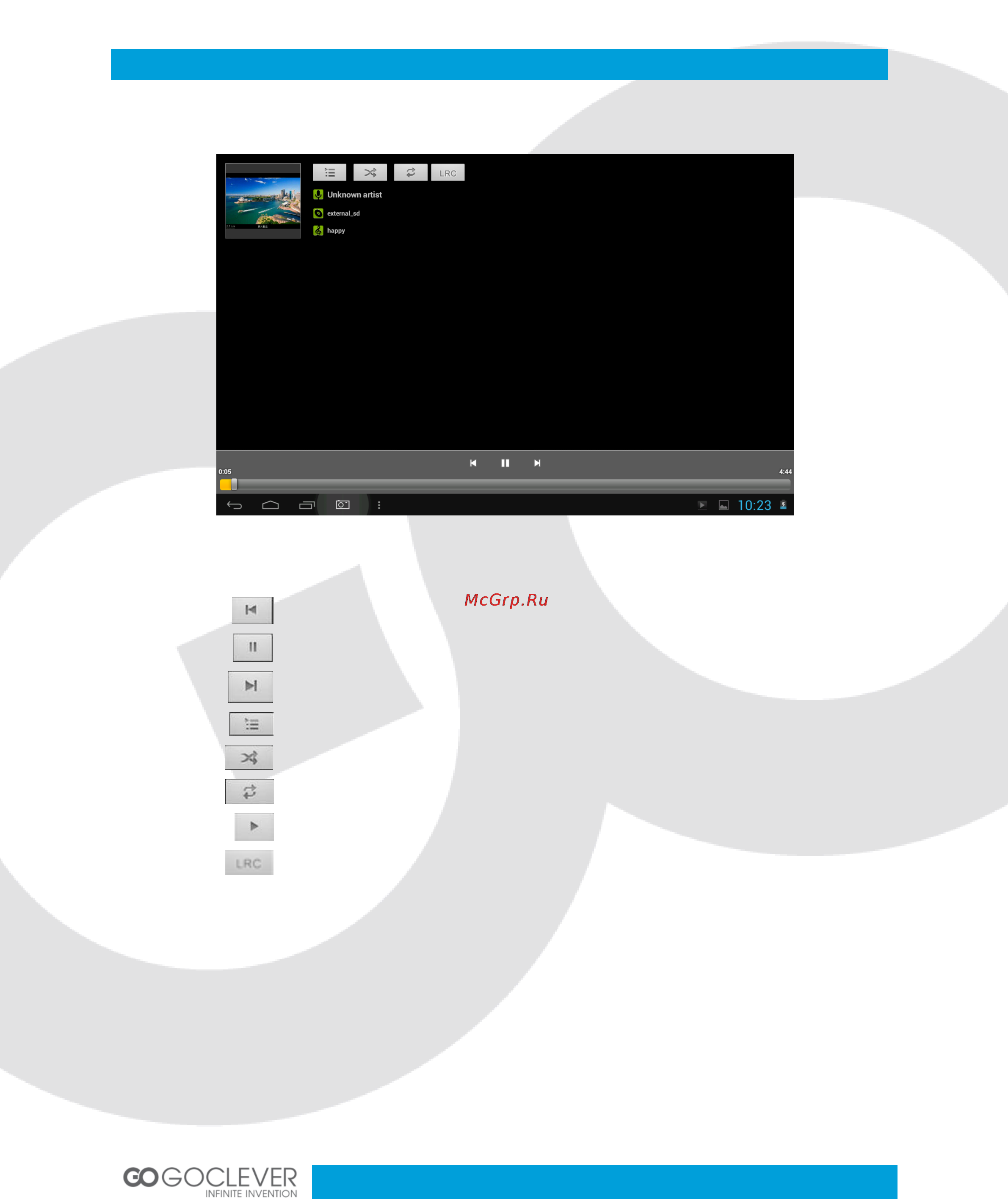 Goclever HYBRID+3G [11/31] Music player