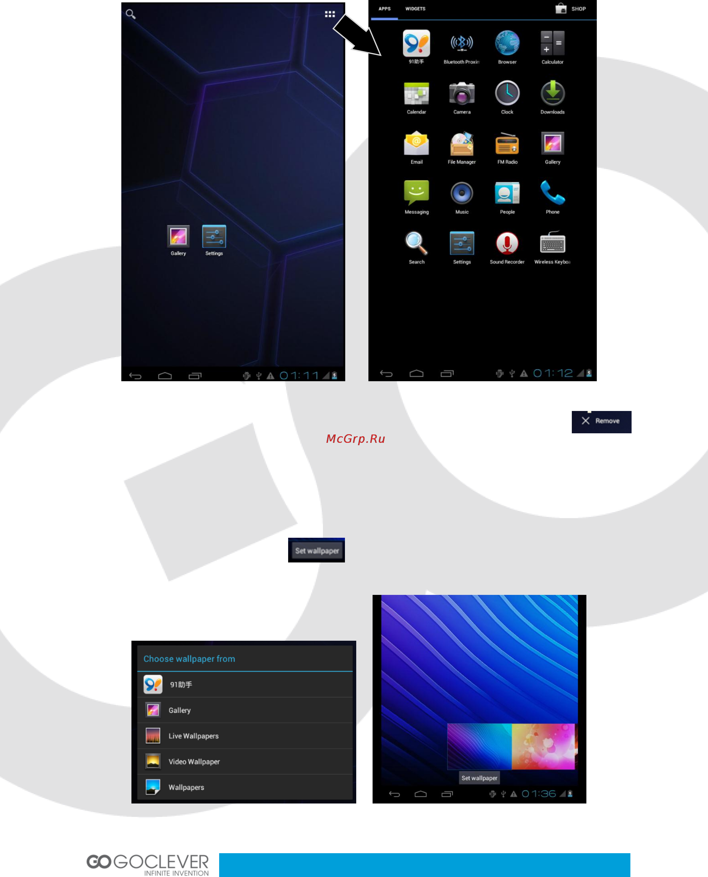 Goclever TAB M723G [32/38] Ustawienia tapety