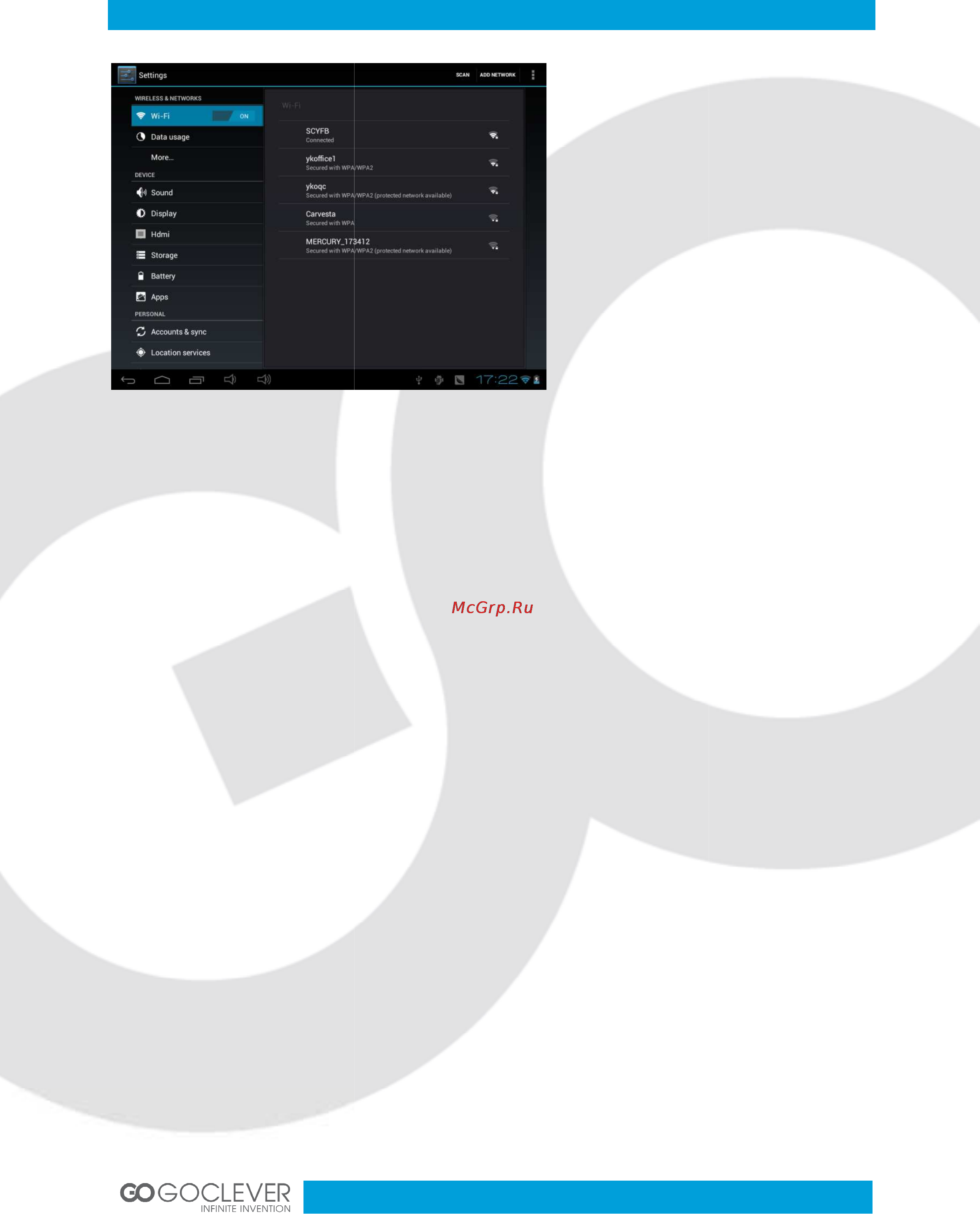 Goclever TAB R973 [18/23] Ustawienia