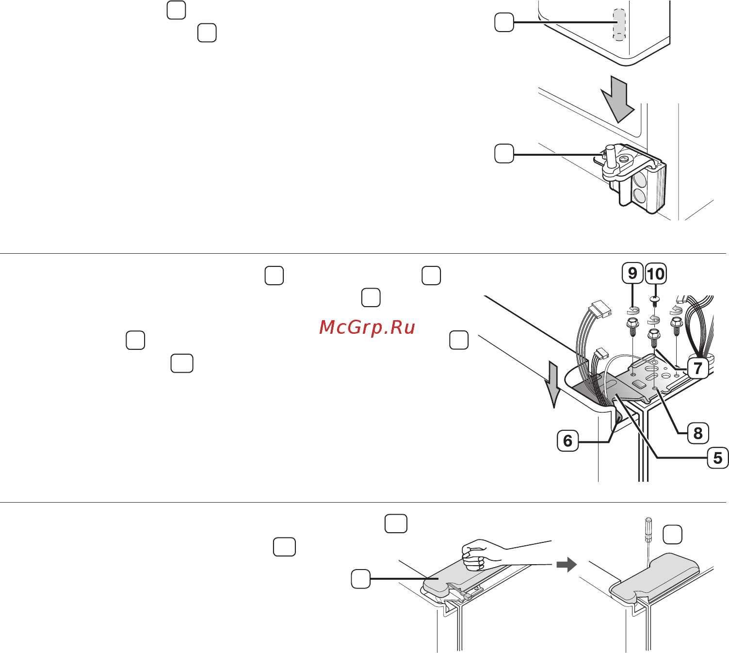 Samsung RSA1SHWP [14/38] Установка дверцы холодильной камеры