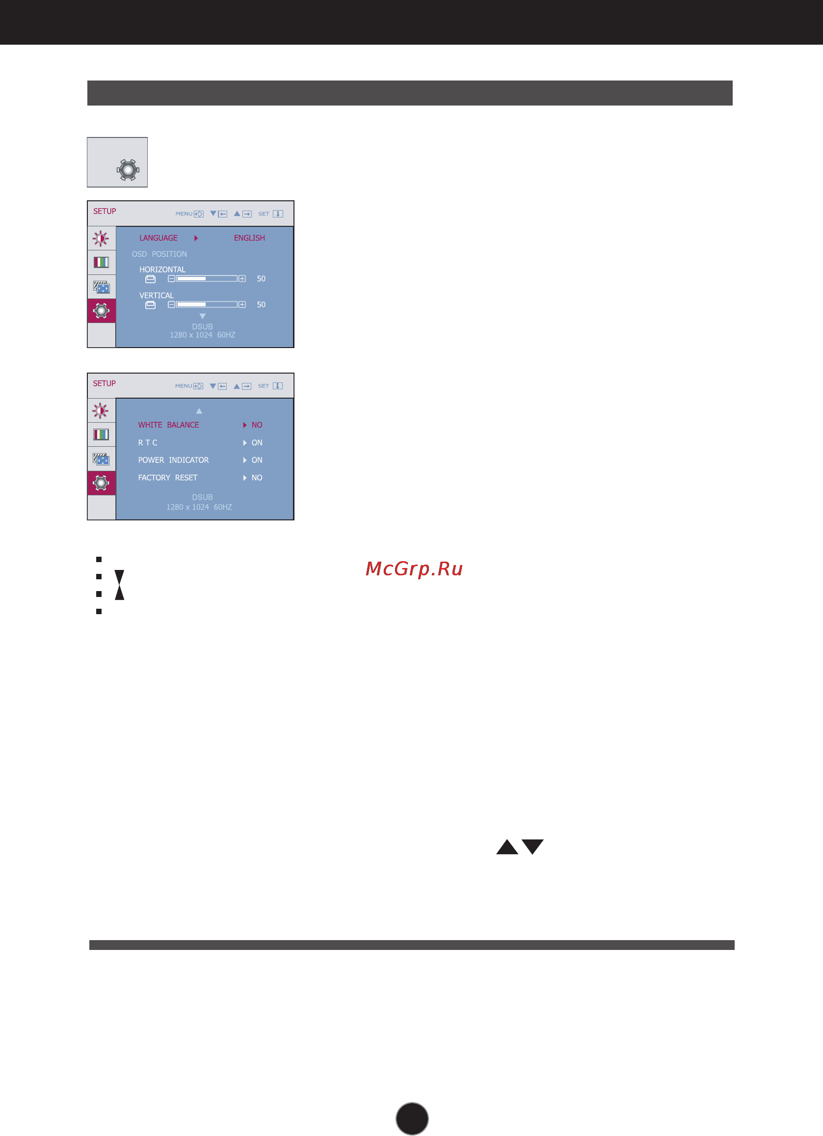 LG W2061TQ-PF [16/26] On screen display osd selection and adjustment