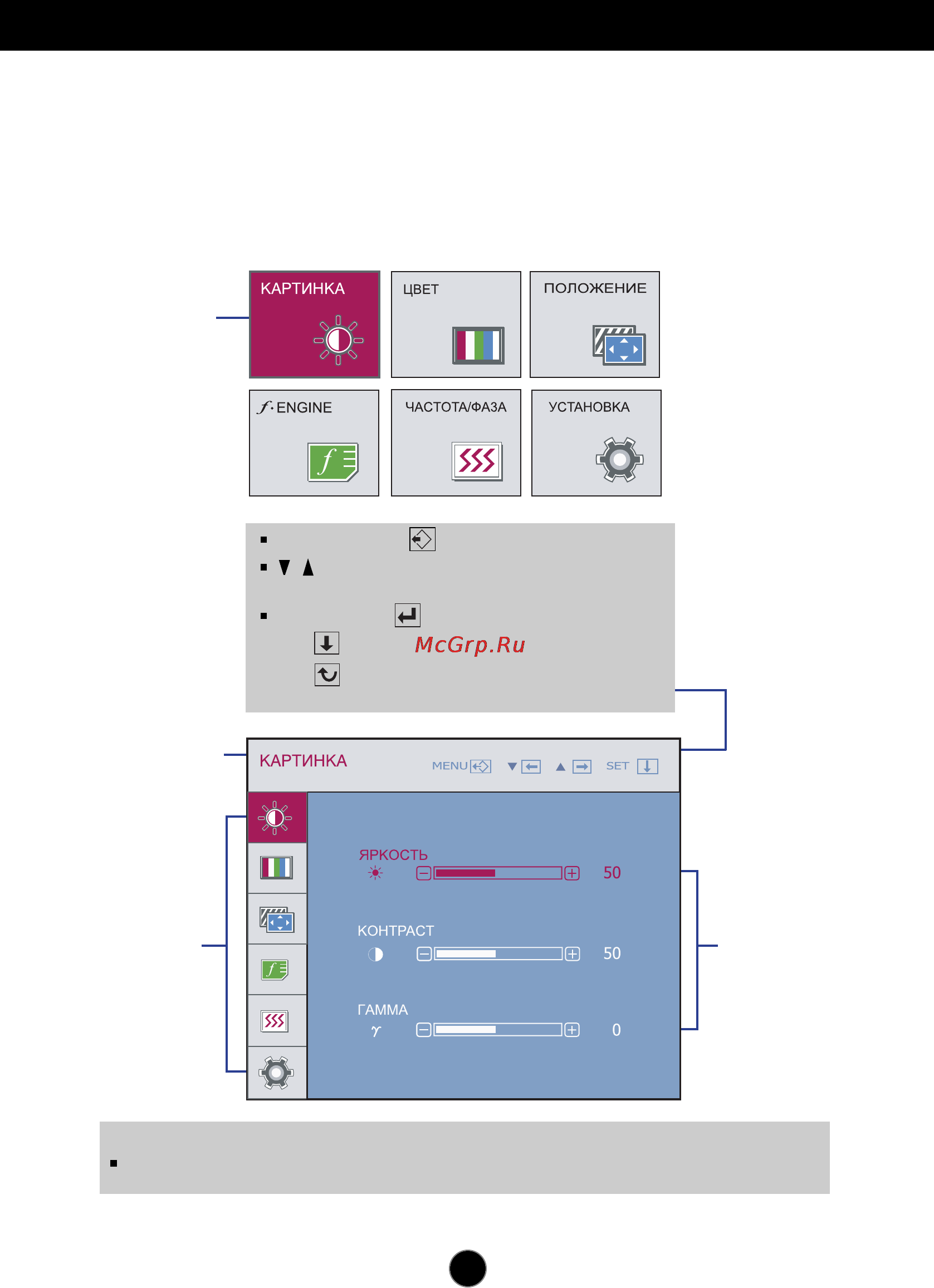 LG W2442PE-SF [14/26] Настройка с помощью osd