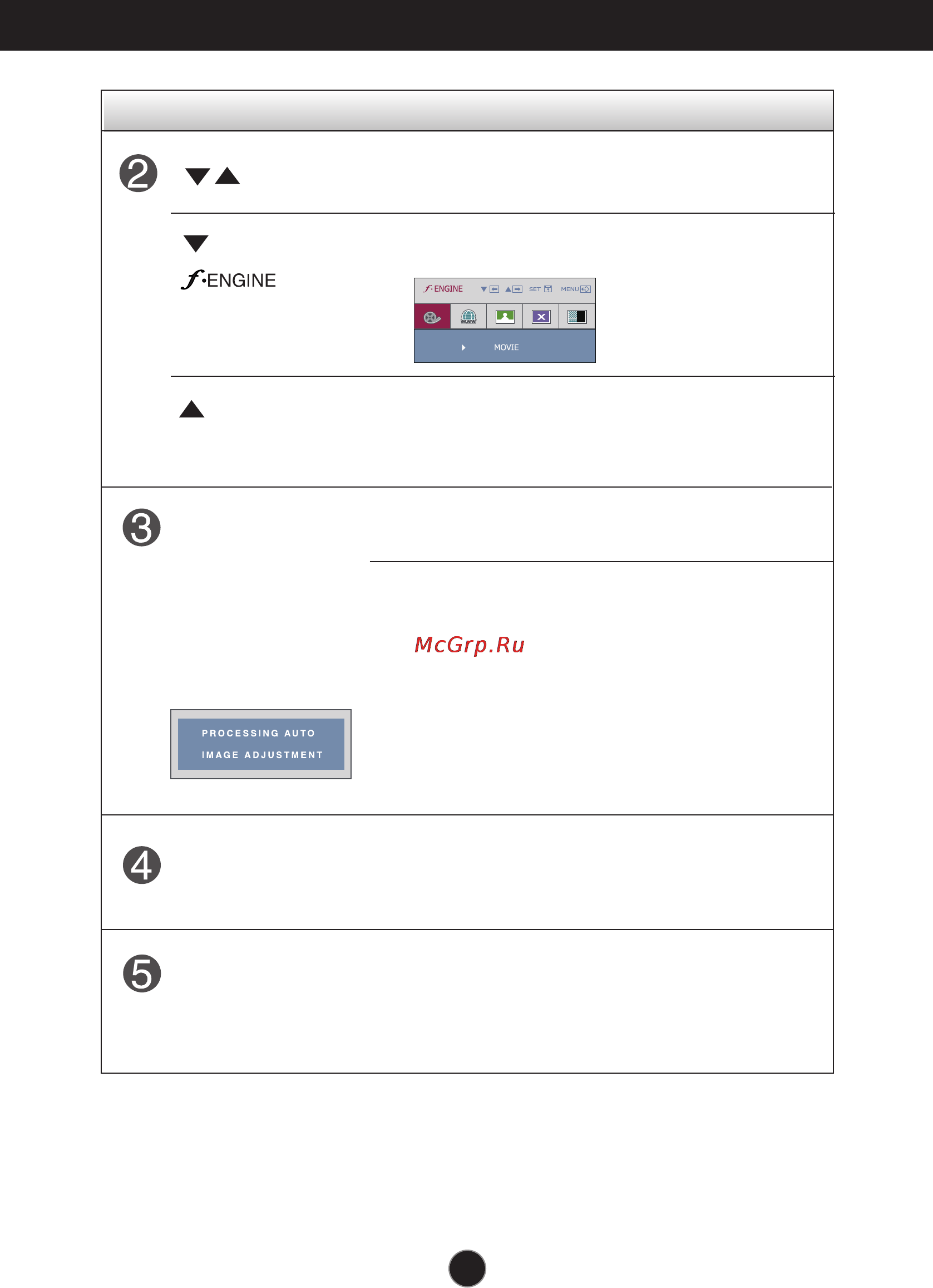 LG L1942H-SF [10/25] Control panel functions