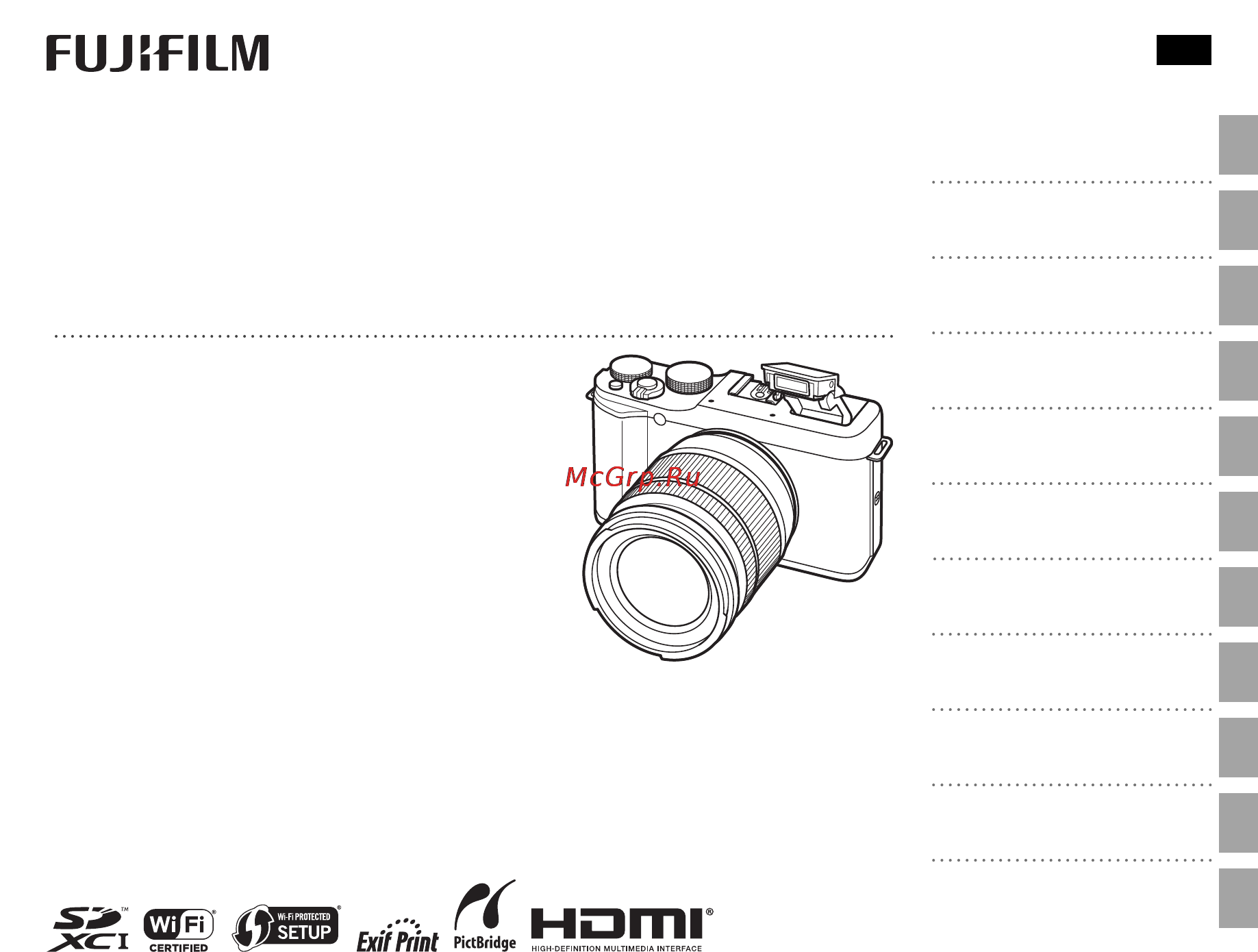 Fujifilm X-A1 Kit Black Инструкция по эксплуатации онлайн