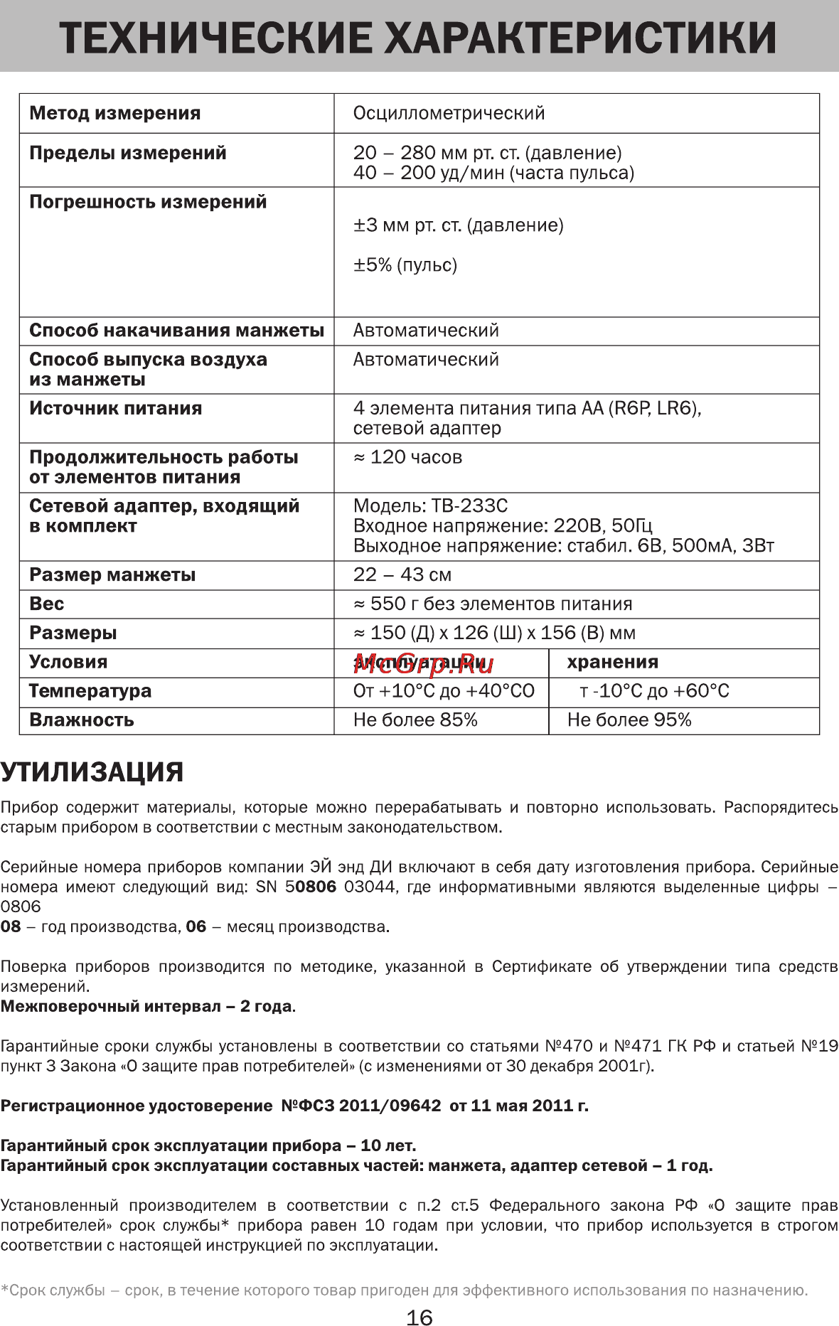 And UA-779 [17/18] Технические характеристики
