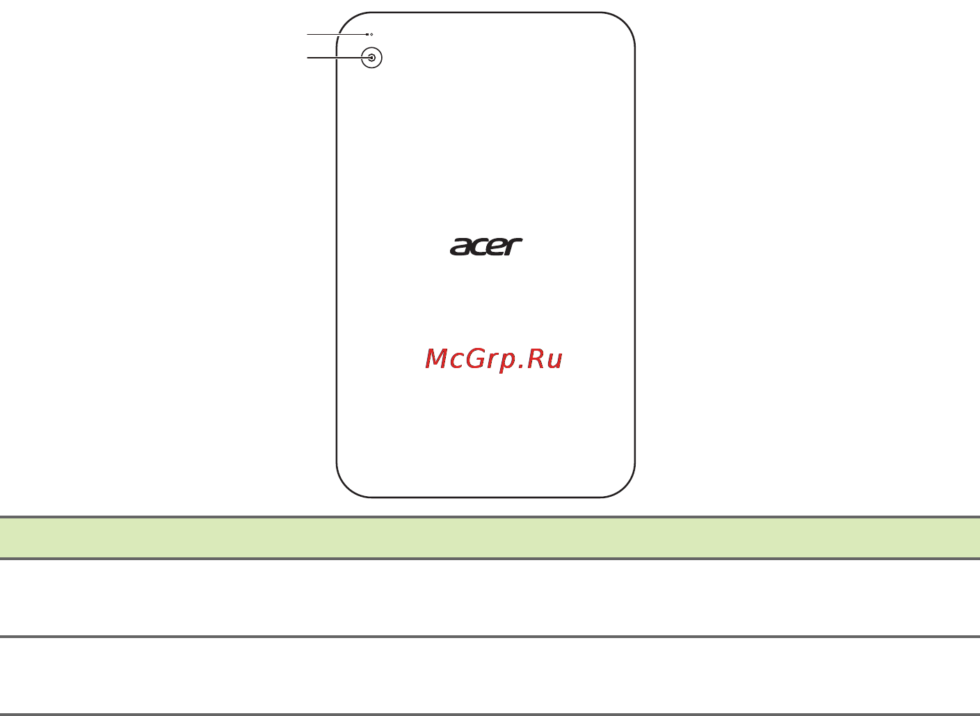 Acer Iconia Tab 64Gb 3G W4-821-Z3742G06aii [12/69] Вид сзади