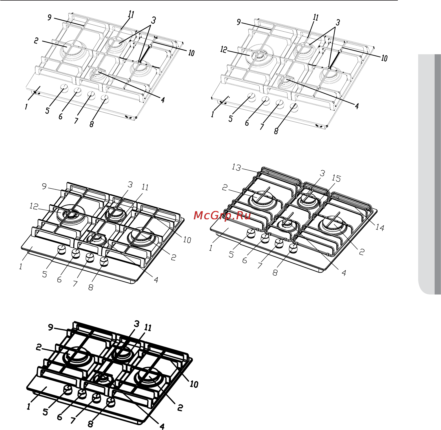Samsung NA64H3010AK [11/33] Описание бытового прибора