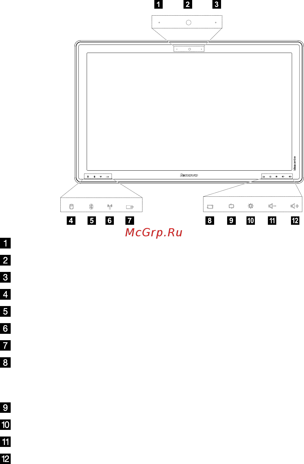 Lenovo IdeaCentre Horizon  27 /57318720/ [7/47] Вид компьютера спереди