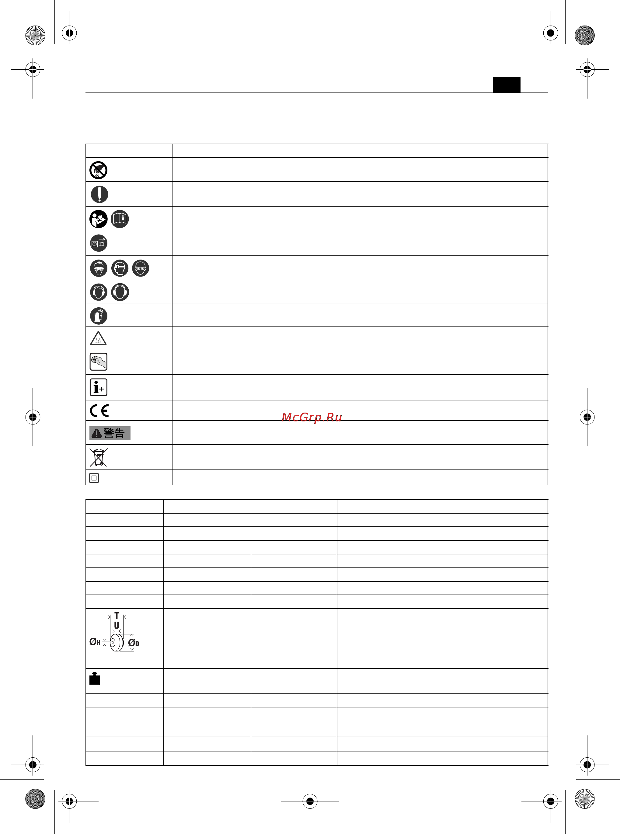 Fein MShy 649-1 [153/167] 本説明書で使用中のマーク 略号および用語