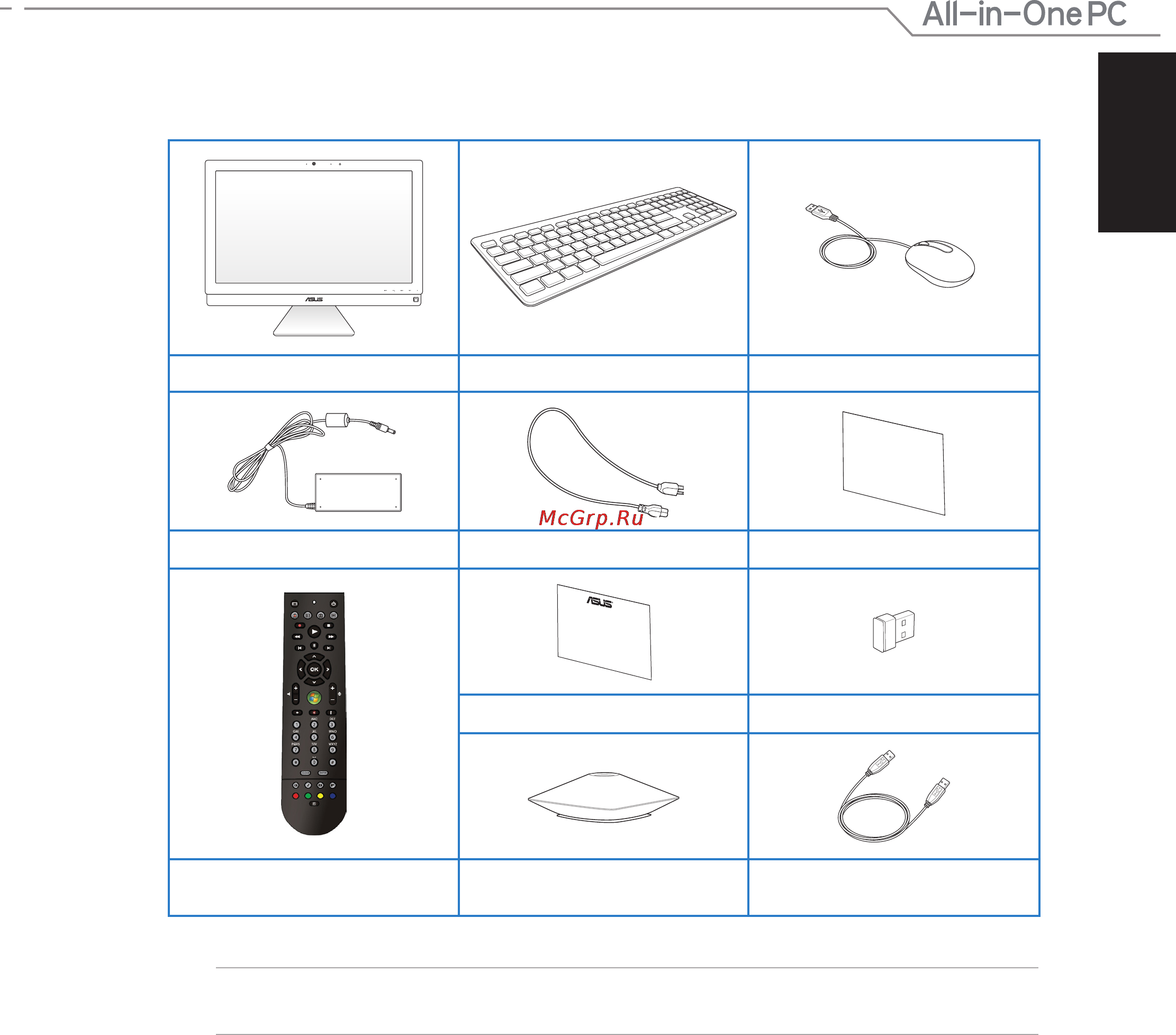 Asus ET2702IGTH-B061K [9/60] Комплект поставки