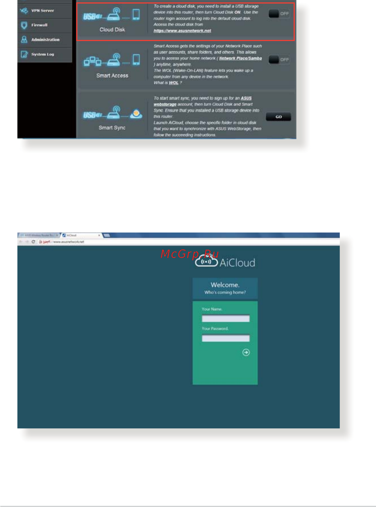 Asus RT-AC52U [45/130] Cloud disk