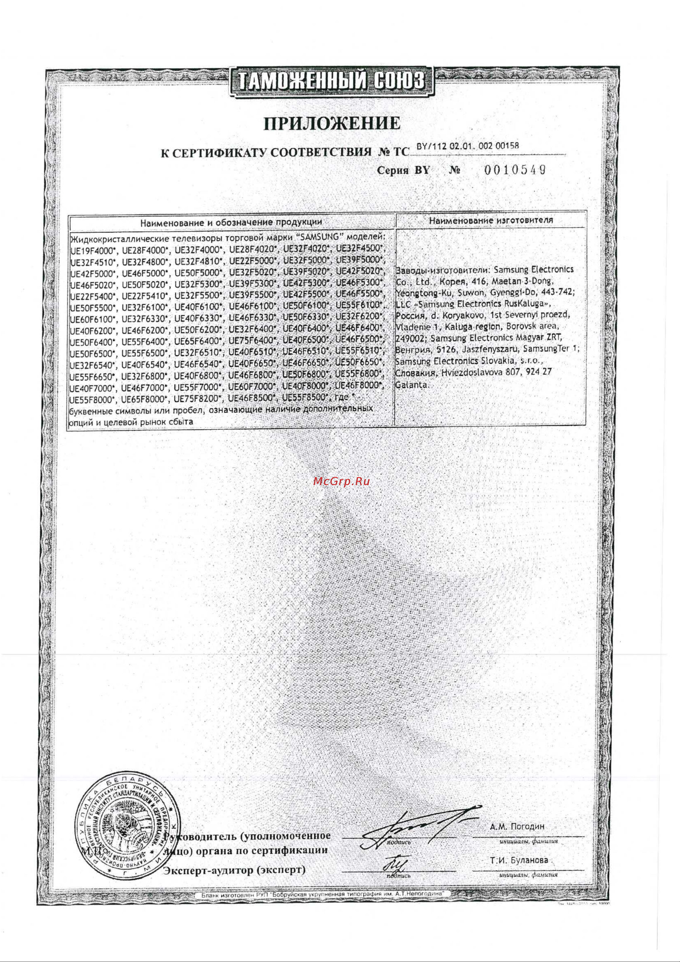 Samsung UE55F6500AB [2/2] Приложение