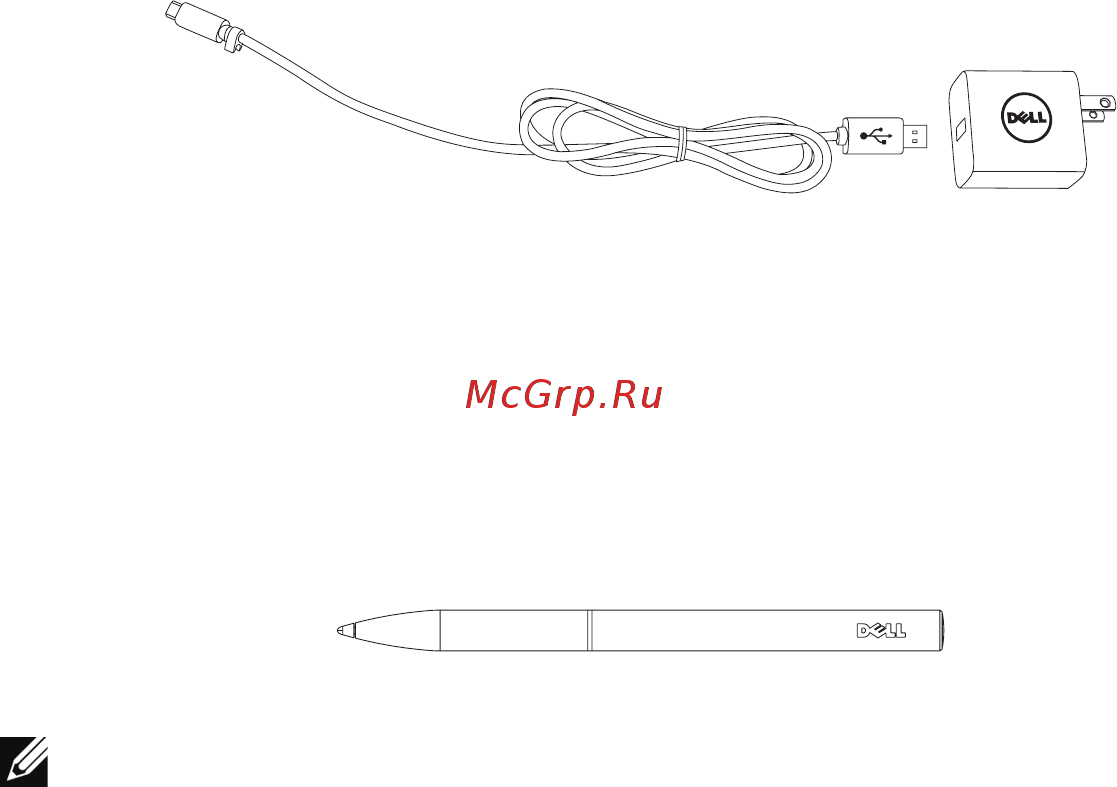 Dell Venue 8 Pro 64Gb Wi-Fi Black(VPR8-8243) [8/44] Адаптер питания 10 вт и кабель micro usb