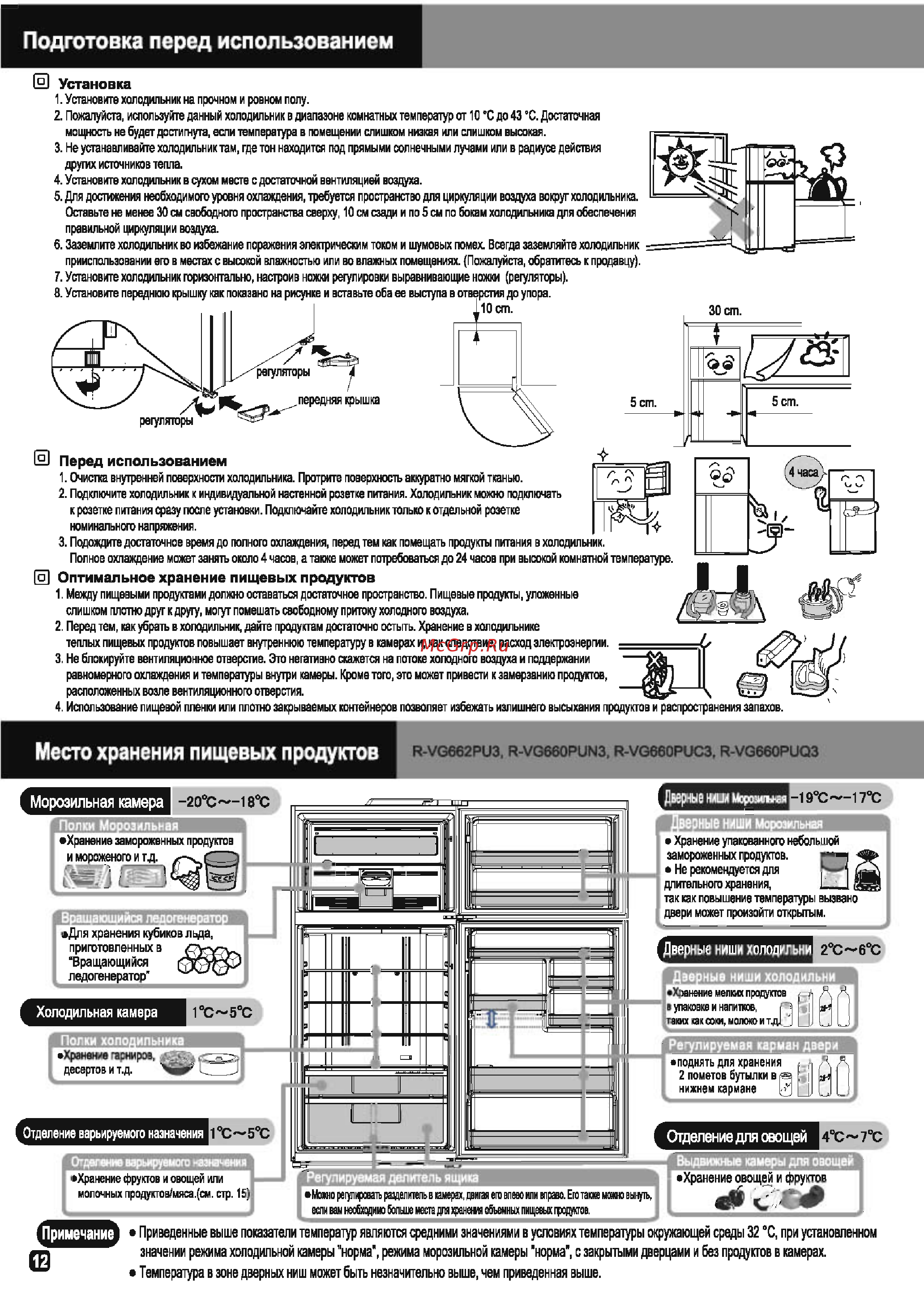 Hitachi R-VG662 PU3 GGR [12/16] Место хранения пищевых продуктов