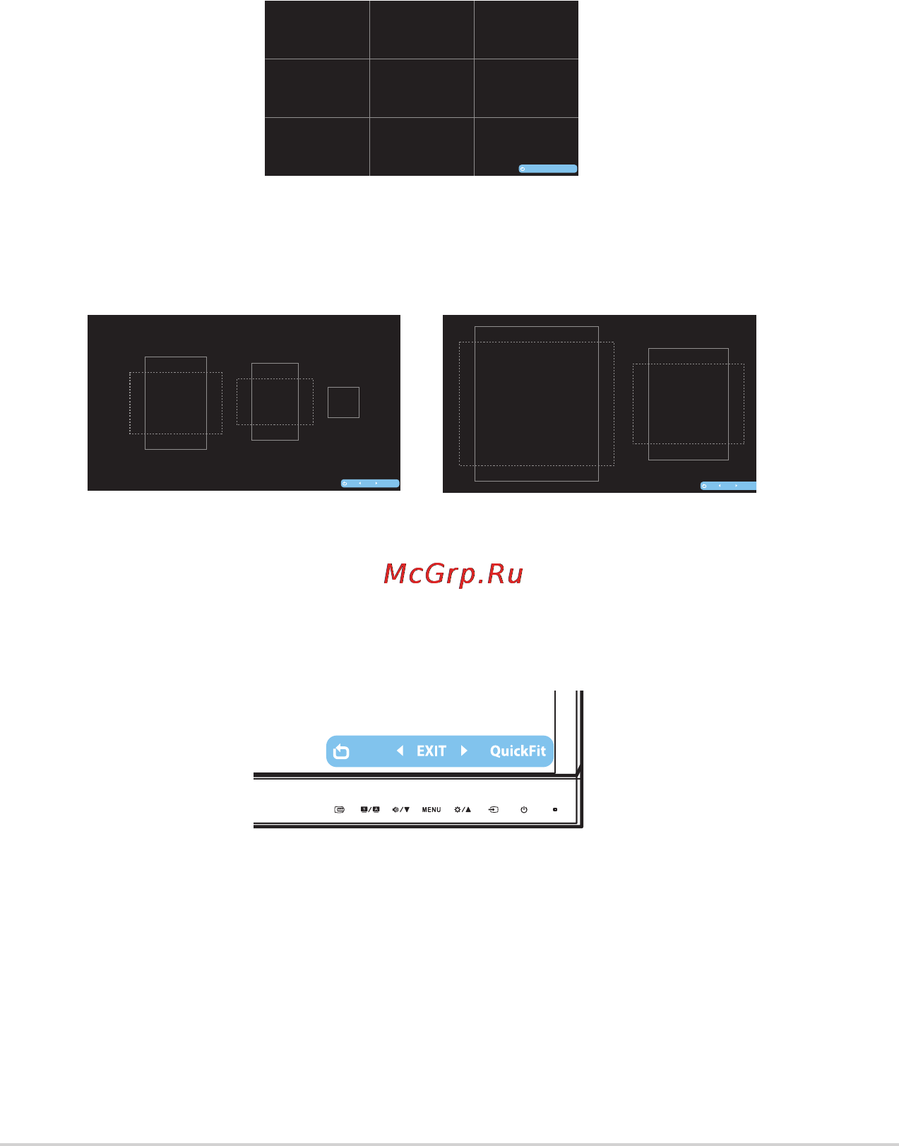 Asus VX229H [12/26] Функция quickfit
