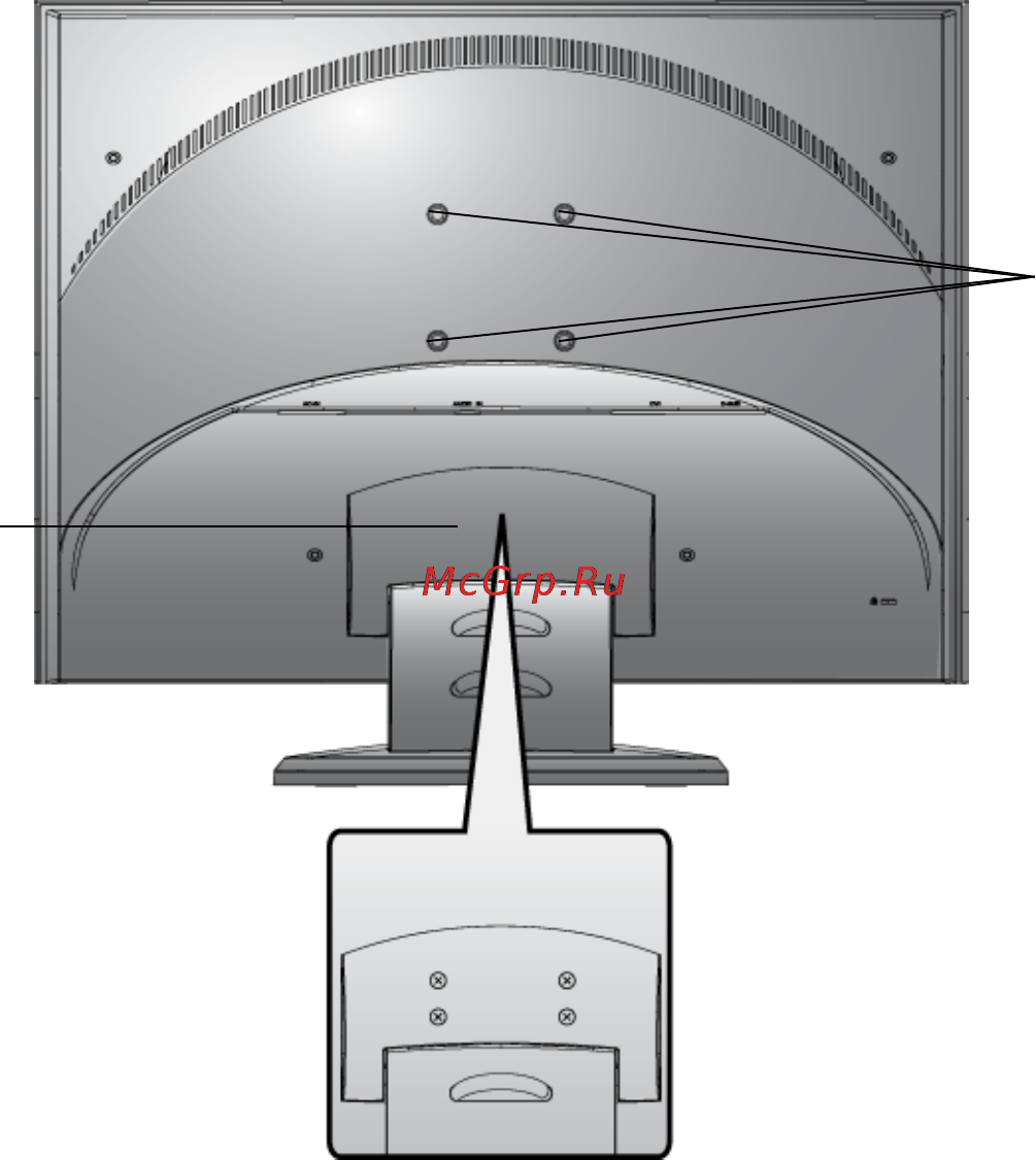Viewsonic VG2030WM [10/27] Wall mounting optional