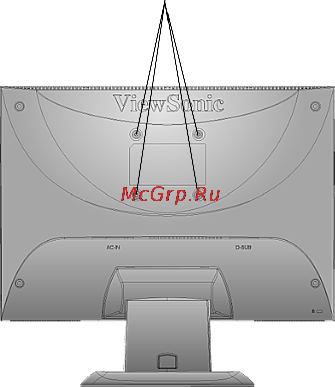 Viewsonic VA1703WB [9/21] Wall mounting optional
