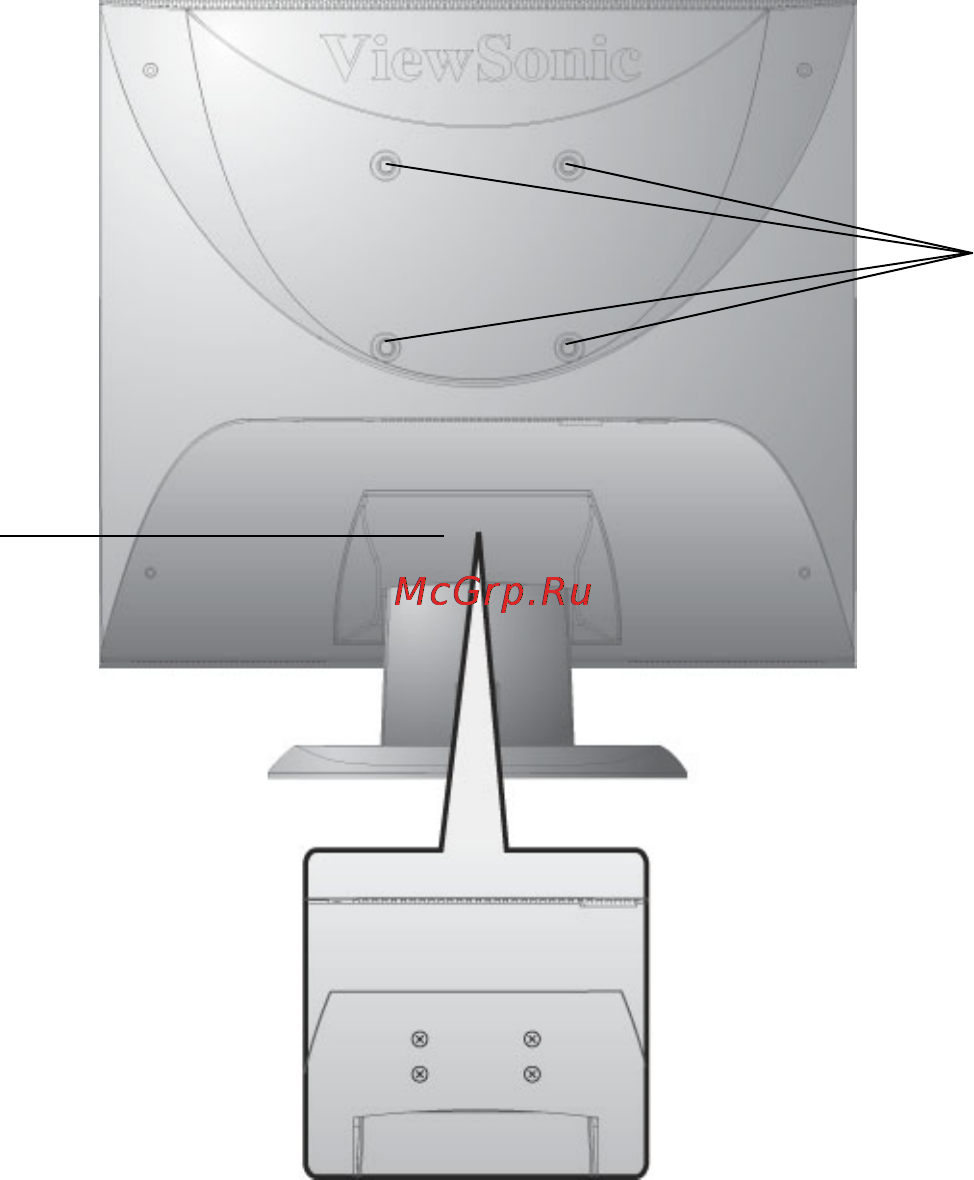 Viewsonic VA703M [10/25] Wall mounting optional