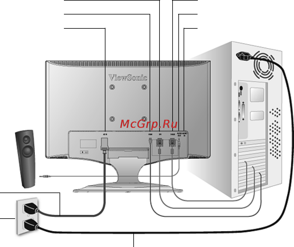 Viewsonic VX2260WM [8/26] Quick installation