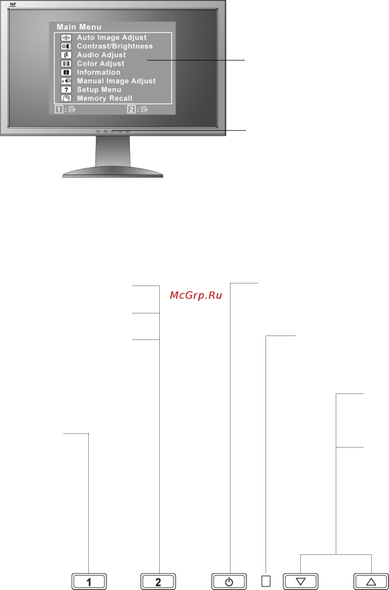 Viewsonic VA2013w [12/25] Adjusting the screen image