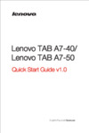 Lenovo IdeaTab A3500-H 7&quot; 16Gb 3G Blue Инструкция по эксплуатации