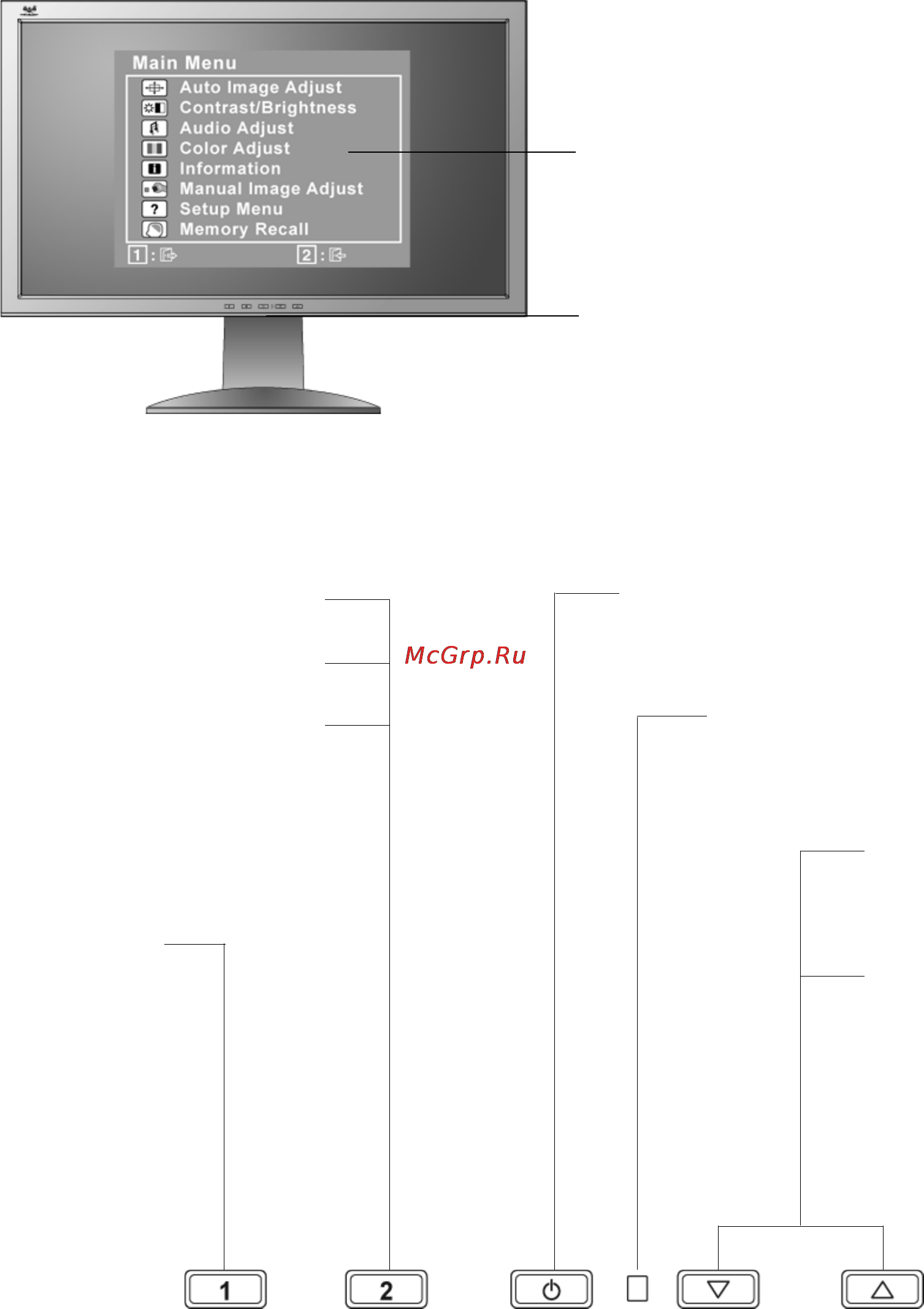 Viewsonic VA2014w [11/25] Adjusting the screen image
