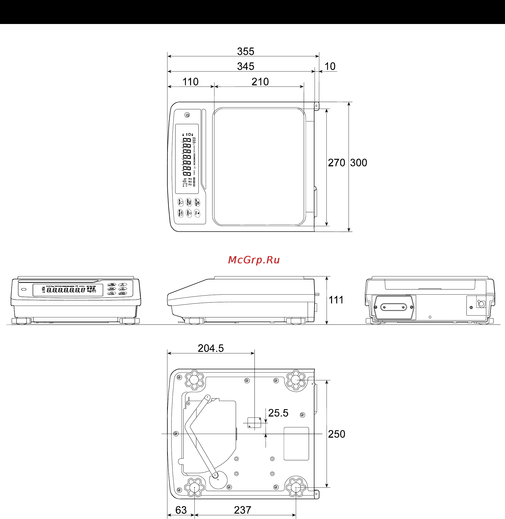 And MC-10K [58/66] 1 external dimensions