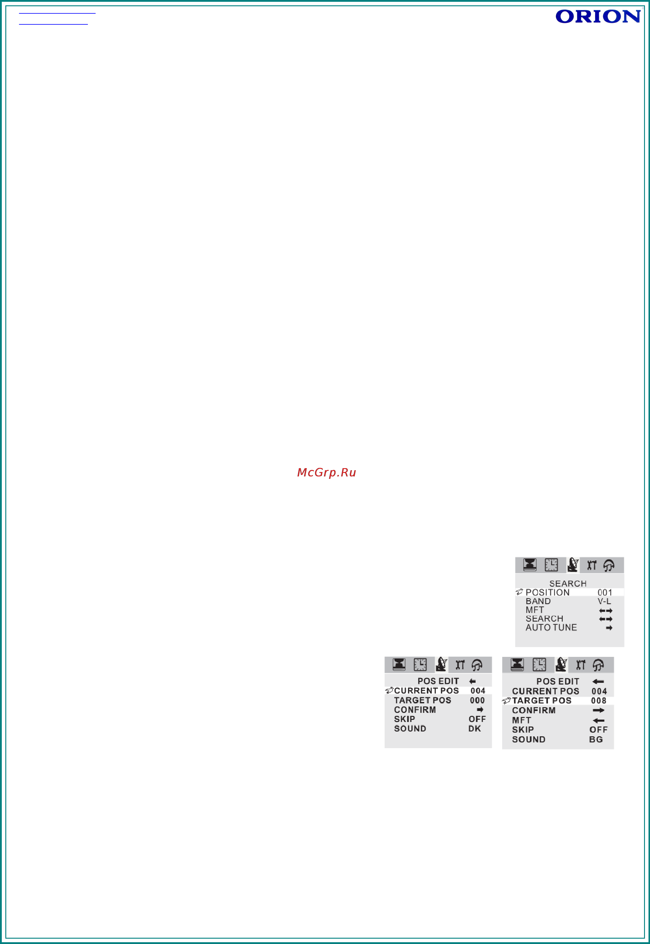 Orion SPP2135F [34/44] Э э к к с с п п л л у у а а т т а а ц ц и и я я т т е е л л е е в в и и з з о о р р а а