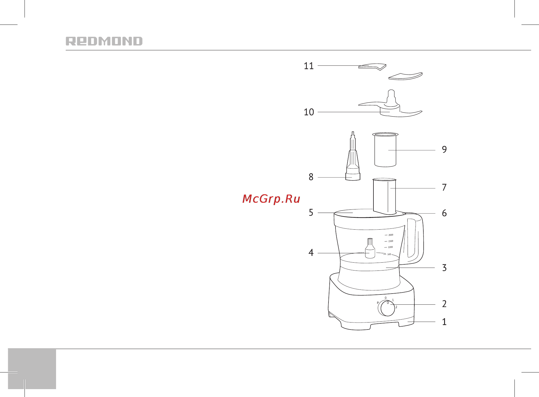 Redmond RFP-М3905 [6/28] Устройство модели