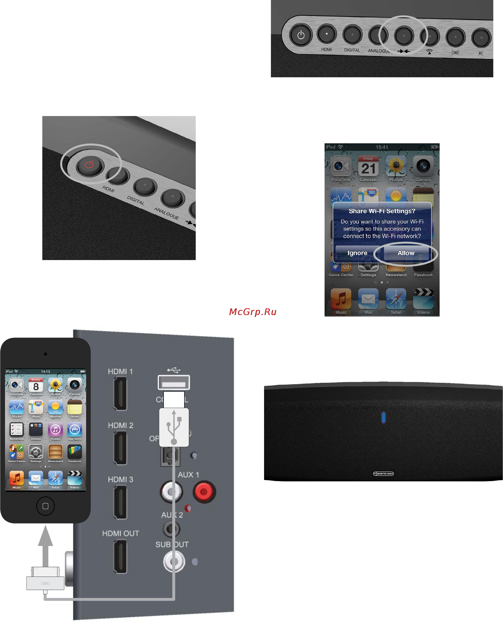Monitor Audio ASB-2 [13/32] Способ 2 с помощью устройства ios