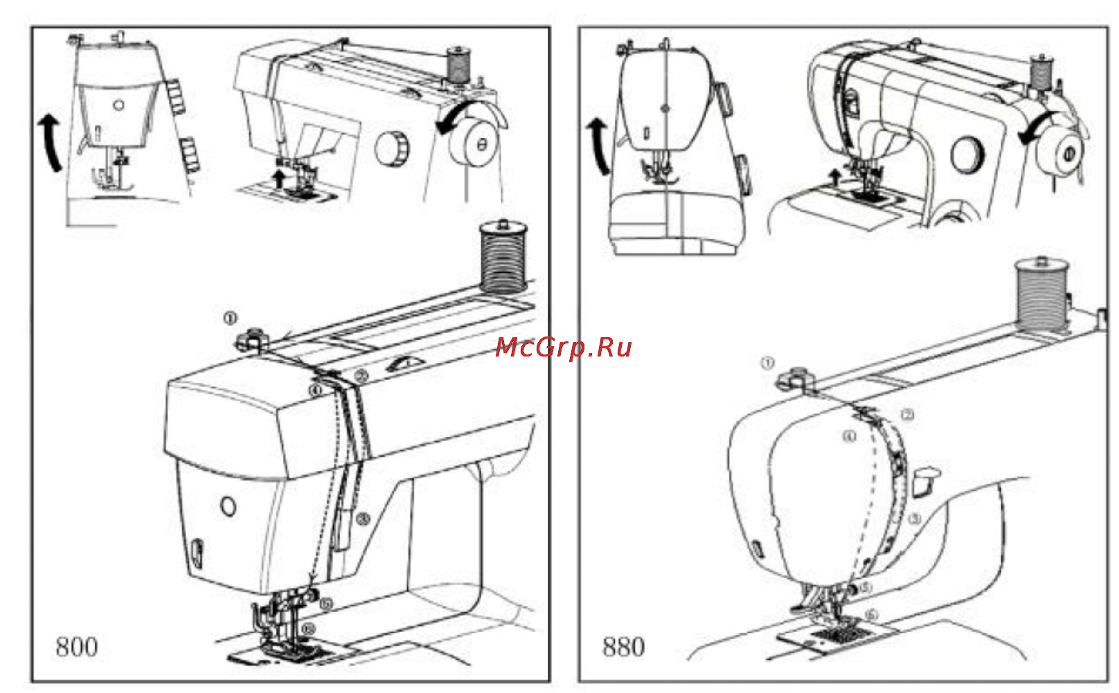 Orion OR-SEW02 [14/38] Заправка верхней нити