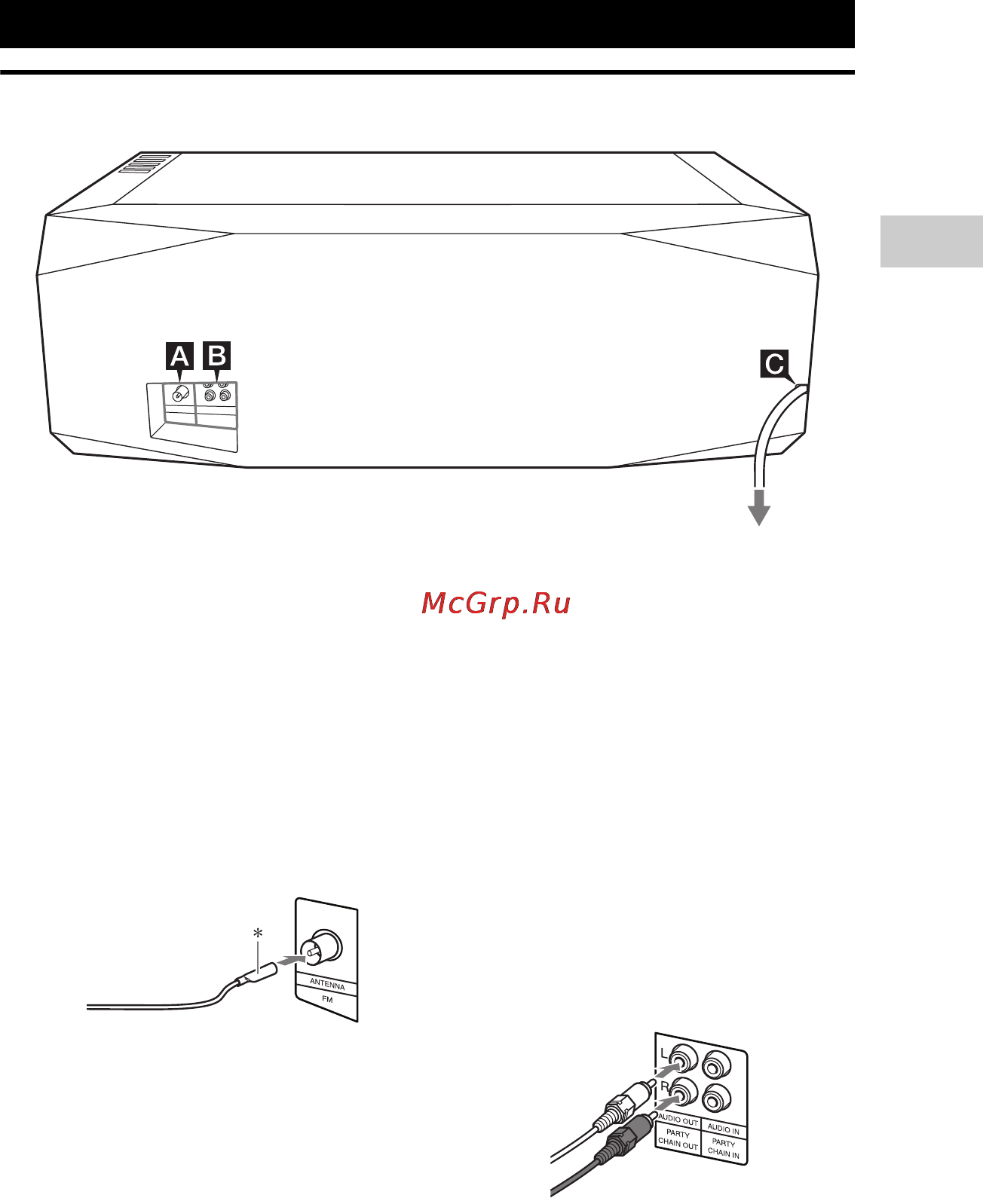 Sony GTK-X1BT [11/39] A гнезда fm antenna