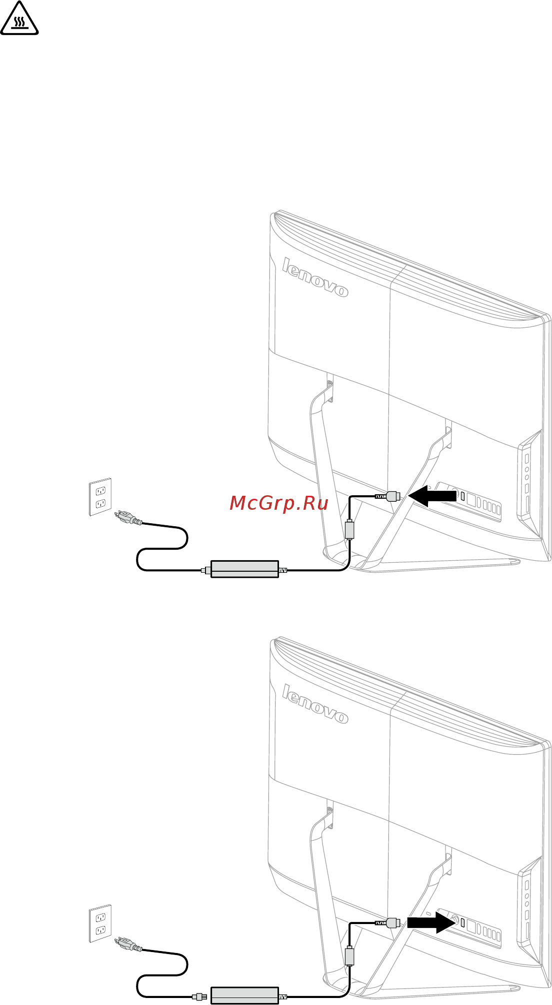 Lenovo IdeaCentre C360G [56/61] Замена адаптера