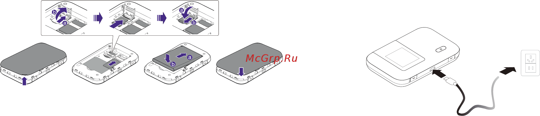 Мегафон Комплект МегаФон-Онлайн с 4G-роутером MR100-3 [9/21] Начало работы