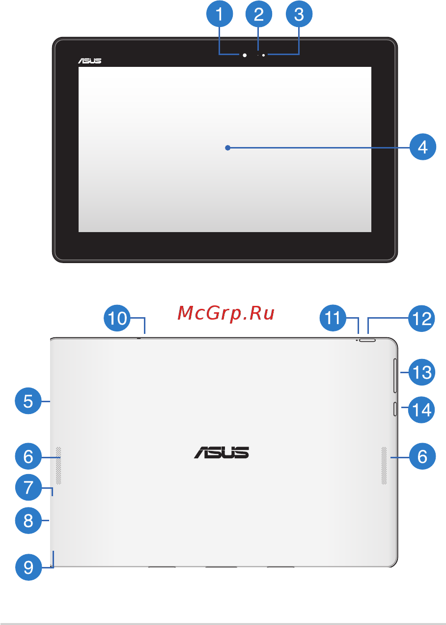 Asus Transformer Book T100TA 32Gb dock [14/96] Вид сверху и сзади